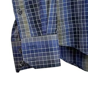 LINEA DOME Chemise Men's Premium High Quality Thick Digital Style Button Down M